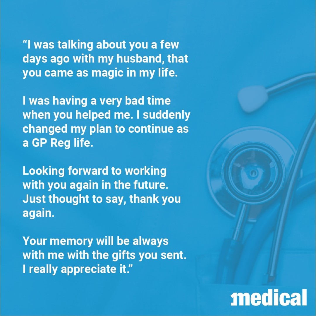 1Medical's own Jessica B received a heart-warming email this week from one of the doctors that she recently worked with,...